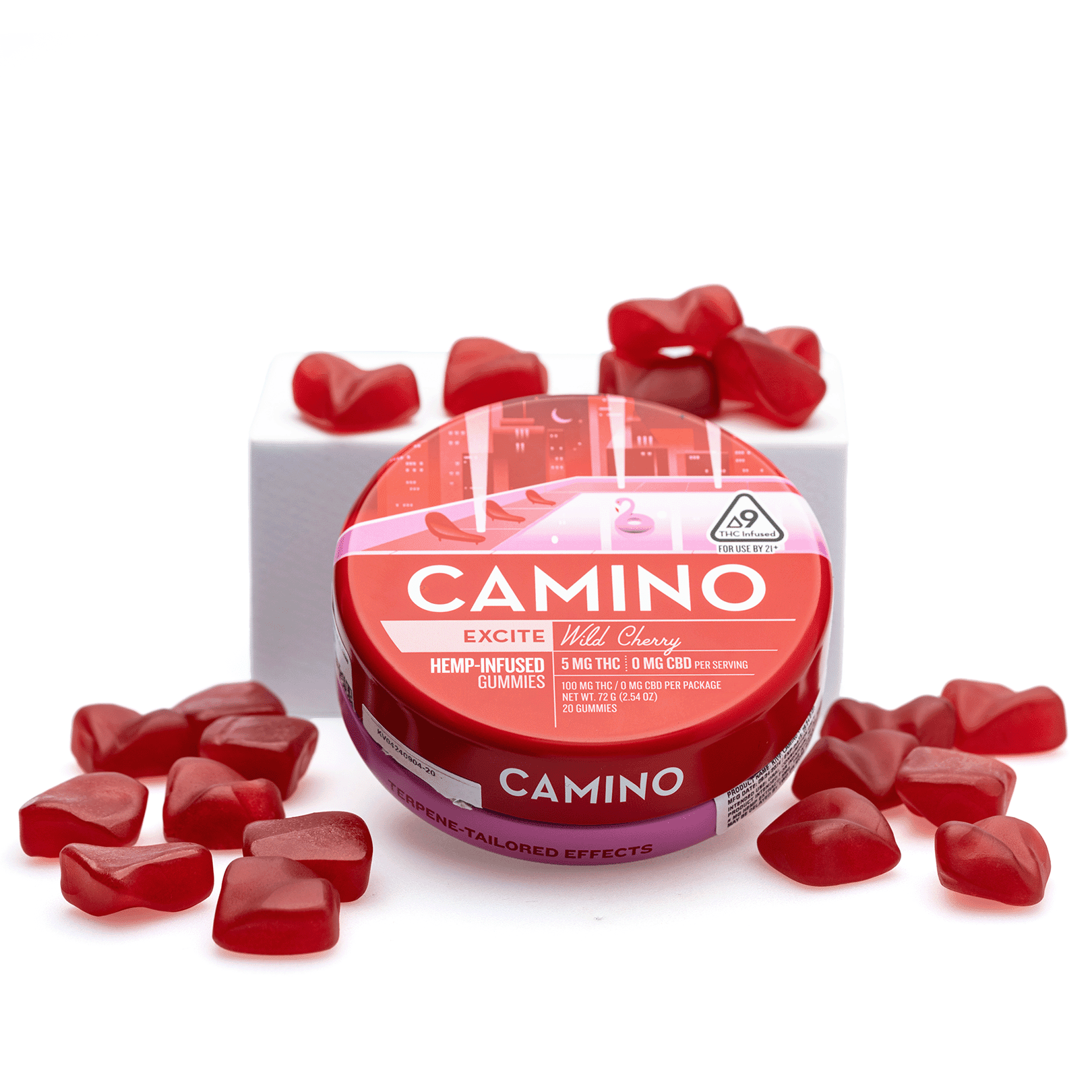 Camino Sleep Gummies – Sleep Naturally Under the Stars Peaceful night sky with stars and Camino Sleep Gummies branding