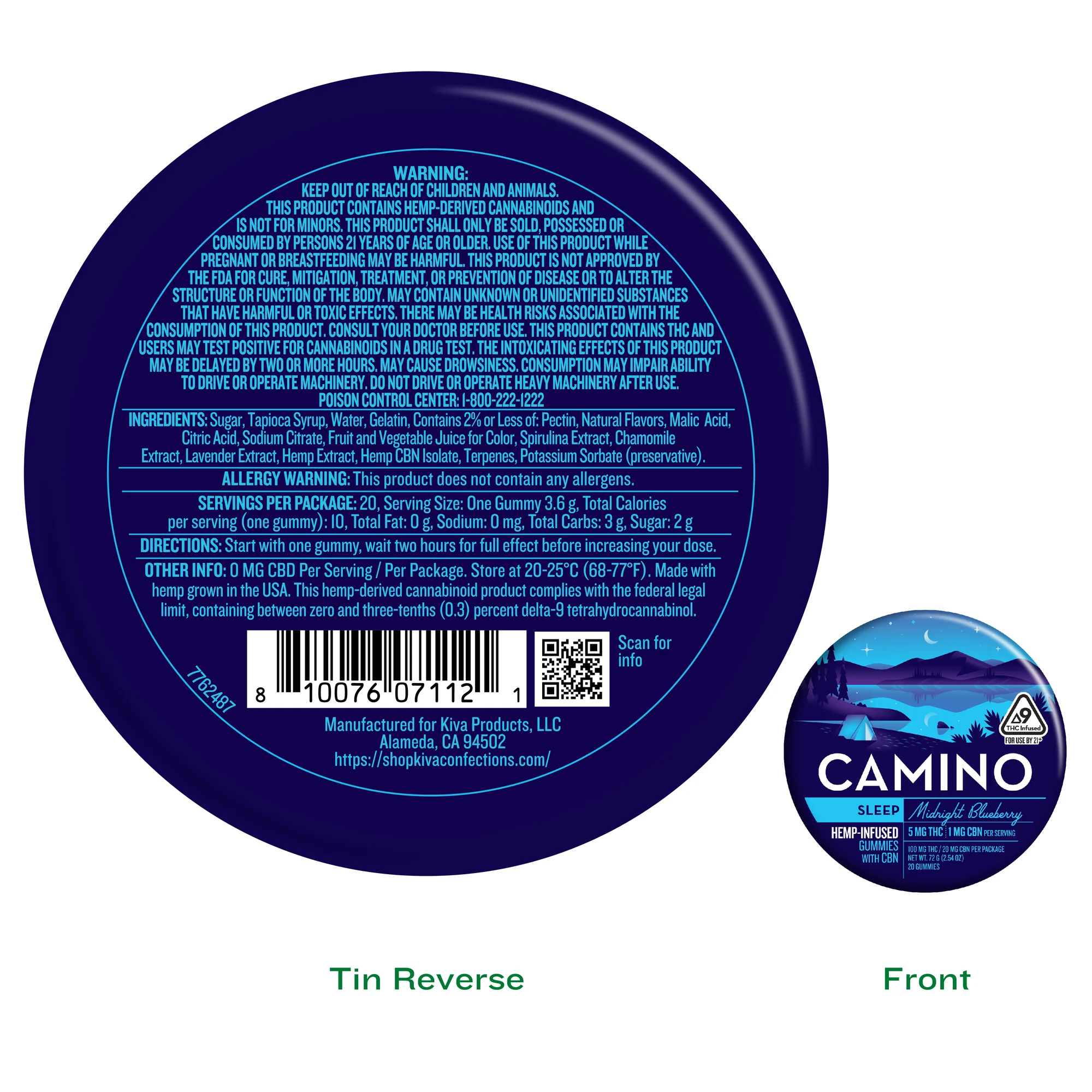 camino midnight blueberry sleep gummies camino midnight blueberry sleep gummies