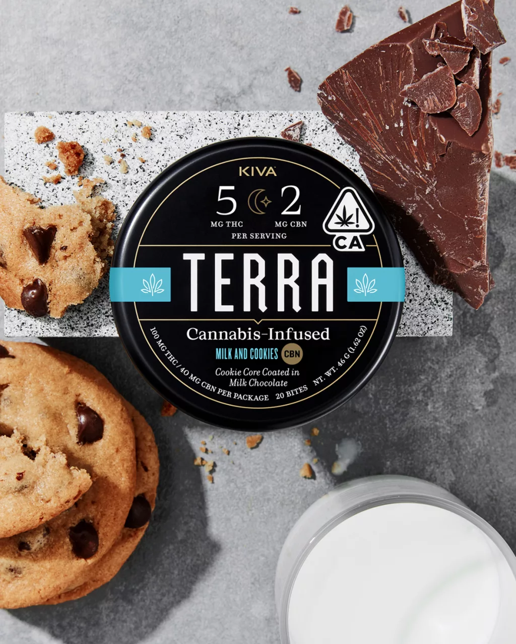 Terra Milk and Cookies CBN Bites – THC + CBN Sleep Edibles Terra Milk and Cookies CBN Bites with 5mg THC and 2mg CBN
